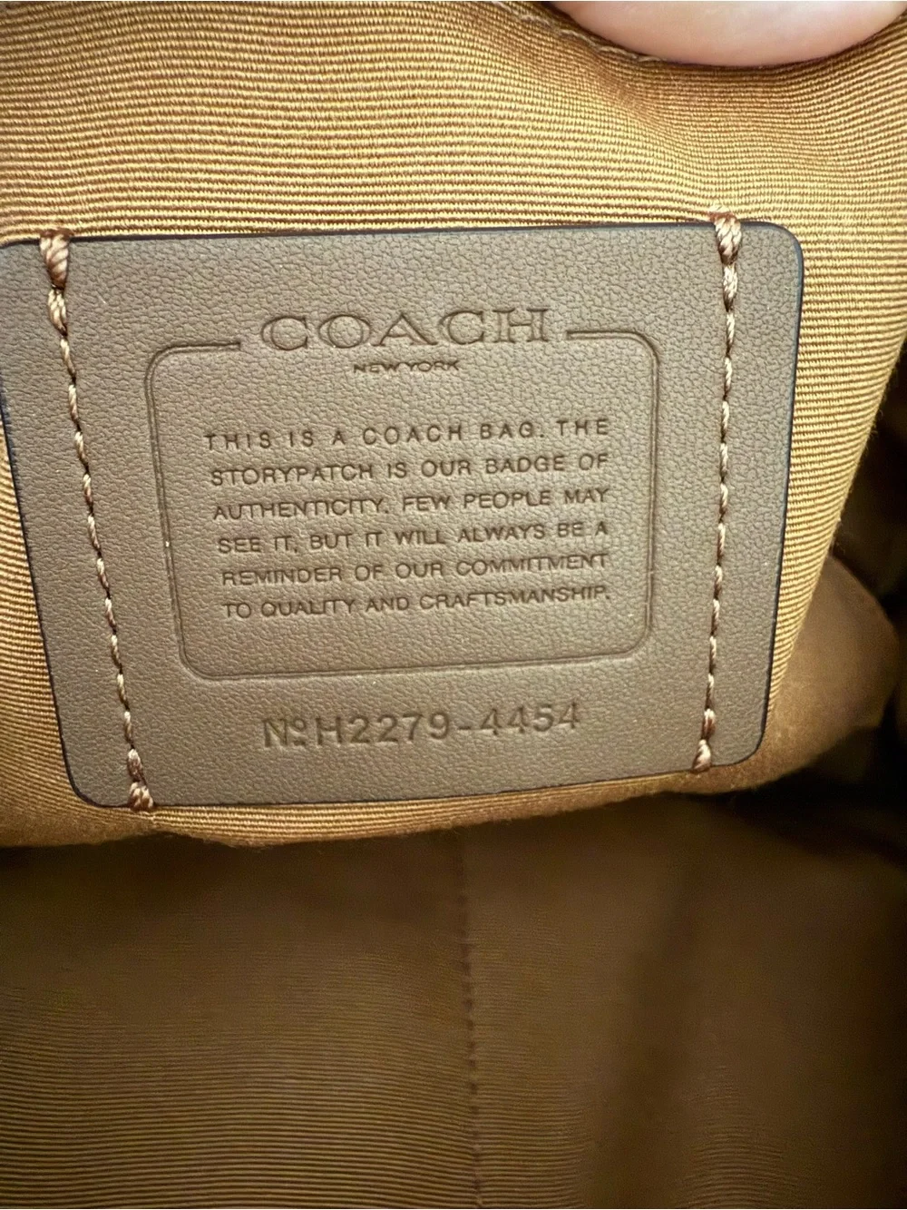 Coach Cream Leather Tote with Gold Hardware and Top Zip